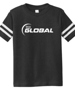 900 Global Black Toddler Coolwick Football Tee