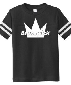 Brunswick Black Toddler Coolwick Football Tee