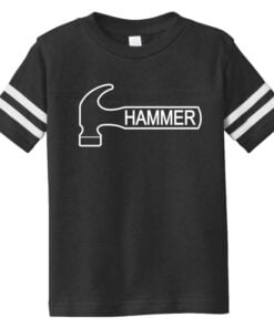 Hammer Black Toddler Coolwick Football Tee