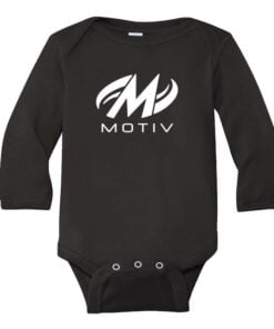 Motiv Black Long Sleeve Coolwick Baby Bodysuit