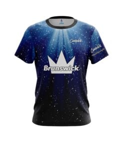 Brunswick Alyssa Ferraro Black and Blue Snow Stars CoolWick Bowling Jersey