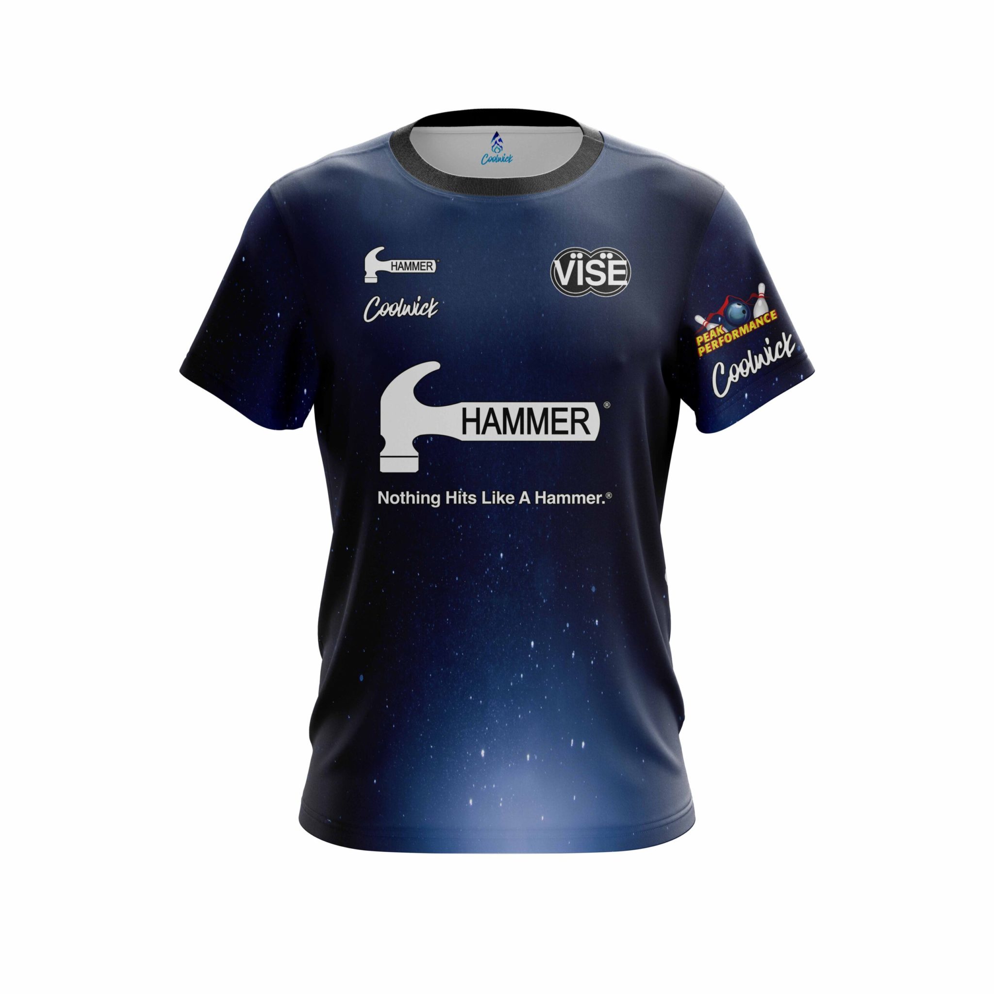 Hammer Giselle Poss CoolWick Black Blue Starlight Bowling Jersey