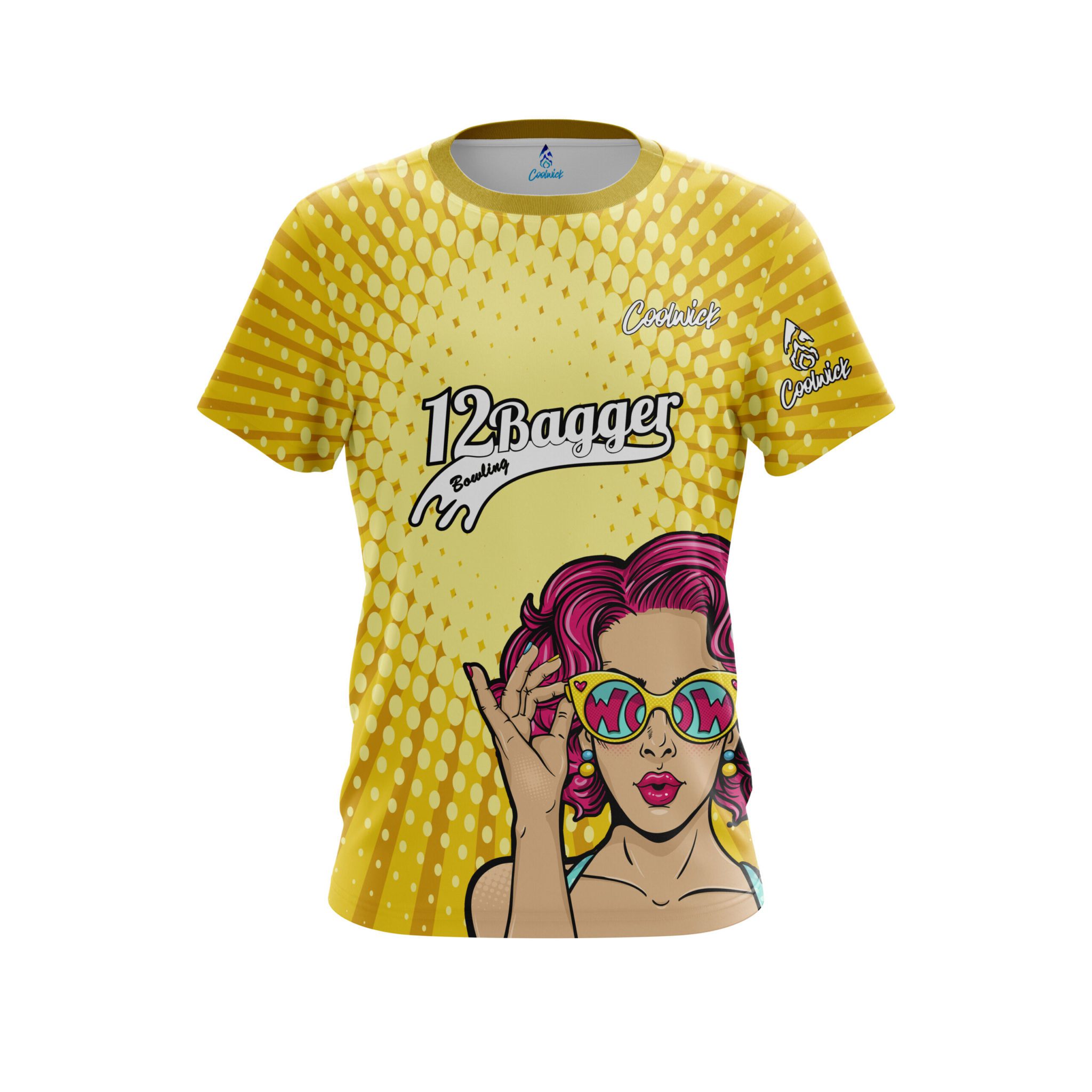 Sara DiScioscia 12 Bagger WOW CoolWick Bowling Jersey