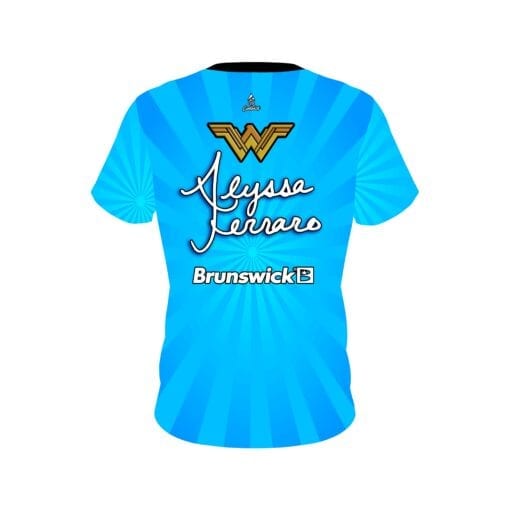 Brunswick Alyssa Ferraro Super Hero CoolWick Bowling Jersey - Image 2