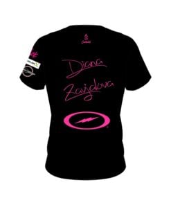 Alternative view of Storm Diana Zavjalova Black Pink CoolWick Bowling Jersey