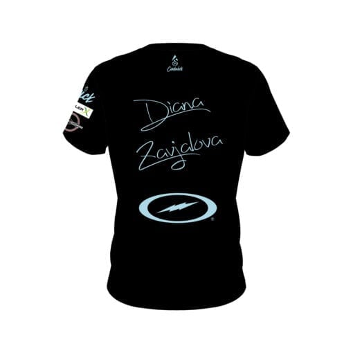 Storm Diana Zavjalova Black Light Blue CoolWick Bowling Jersey - Image 2