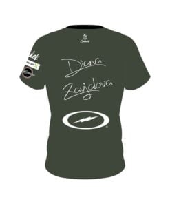 Alternative view of Storm Diana Zavjalova Olive White CoolWick Bowling Jersey