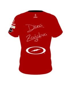 Alternative view of Storm Diana Zavjalova Red White CoolWick Bowling Jersey