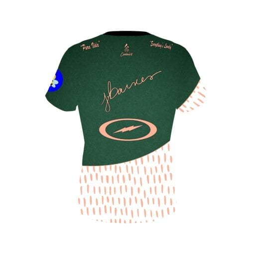 Josie Barnes Peachy Green Replica CoolWick Bowling Jersey - Image 2
