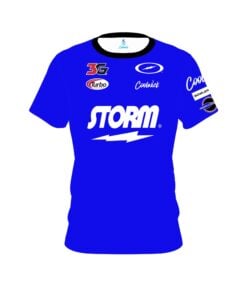 Storm Diana Zavjalova Blue White CoolWick Bowling Jersey