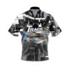 Track Glitch Quick Ship CoolWick Sash Zip Bowling Jersey