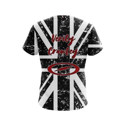 Verity Crawley Black White British CoolWick Bowling Jersey - Image 2
