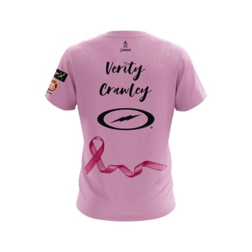 Verity Crawley Breast Cancer Awareness Replica CoolWick Bowling Jersey - Image 2