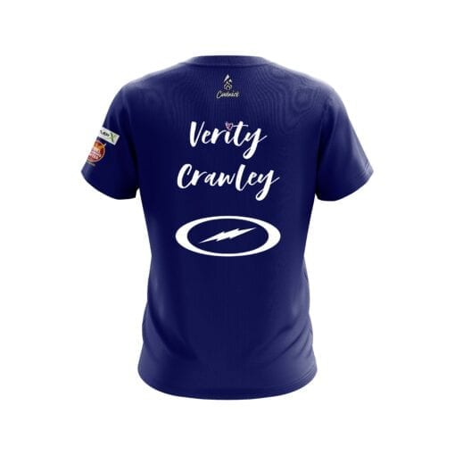 Verity Crawley Royal Blue Replica CoolWick Bowling Jersey - Image 2