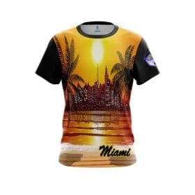 Official Miami Sunset TNBA CoolWick Bowling Jersey