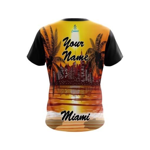 Official Miami Sunset TNBA CoolWick Bowling Jersey - Image 2