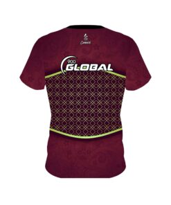 Alternative view of 900 Global Maroon Barricade CoolWick Bowling Jersey