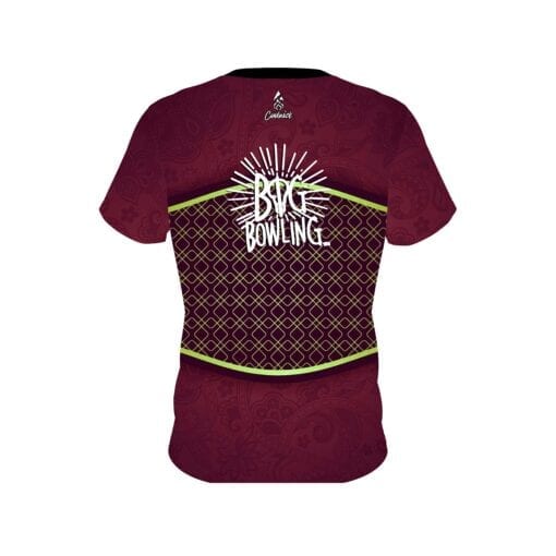 Big Bowling Maroon Barricade CoolWick Bowling Jersey - Image 2