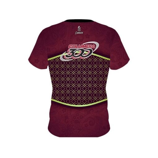 Columbia 300 Maroon Barricade CoolWick Bowling Jersey - Image 2