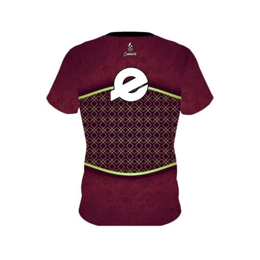 Ebonite Maroon Barricade CoolWick Bowling Jersey - Image 2