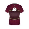 Ebonite Maroon Barricade CoolWick Bowling Jersey - Image 2