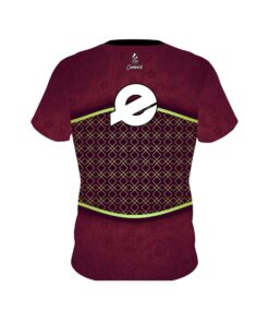 Alternative view of Ebonite Maroon Barricade CoolWick Bowling Jersey