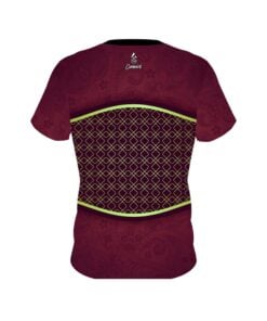 Alternative view of Plain Maroon Barricade CoolWick Bowling Jersey