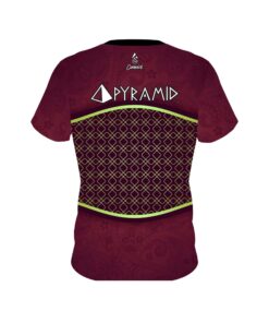 Alternative view of Pyramid Maroon Barricade Bowling Jersey