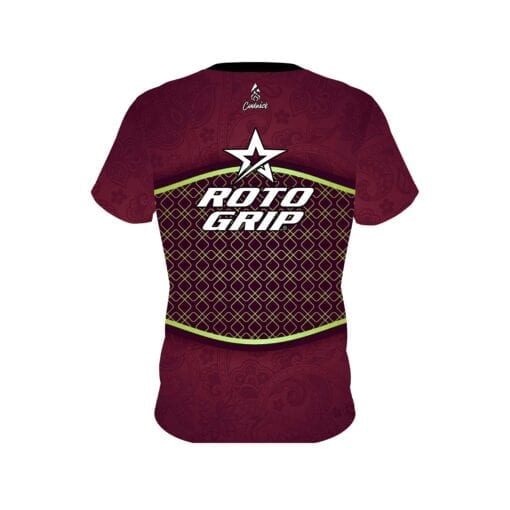 Roto Grip Maroon Barricade CoolWick Bowling Jersey - Image 2