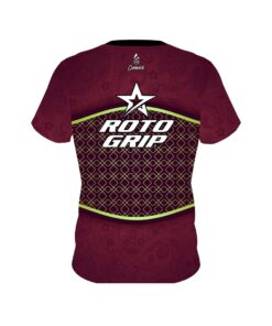 Alternative view of Roto Grip Maroon Barricade CoolWick Bowling Jersey
