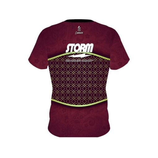 Storm Maroon Barricade CoolWick Bowling Jersey - Image 2