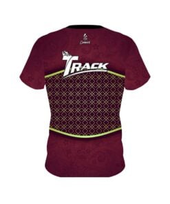 Alternative view of Track Maroon Barricade CoolWick Bowling Jersey
