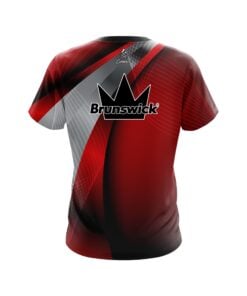 Alternative view of Brunswick Red Oblique CoolWick Bowling Jersey