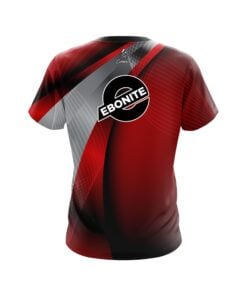 Alternative view of Ebonite Red Oblique CoolWick Bowling Jersey