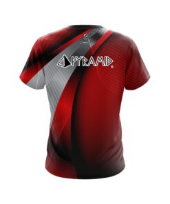 Alternative view of Pyramid Red Oblique Bowling Jersey