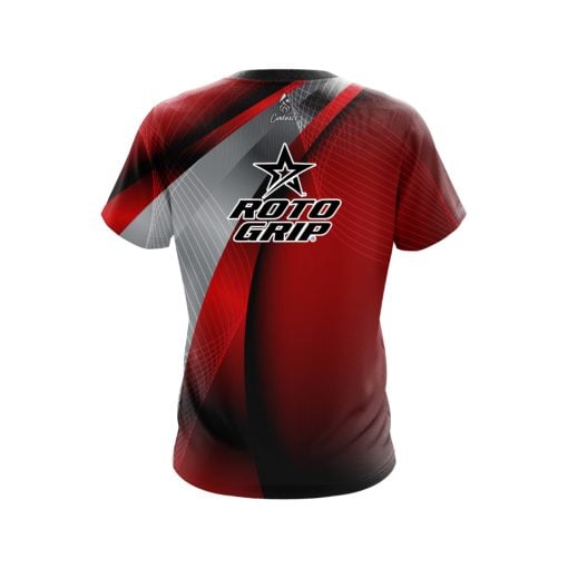 Roto Grip Red Oblique CoolWick Bowling Jersey - Image 2