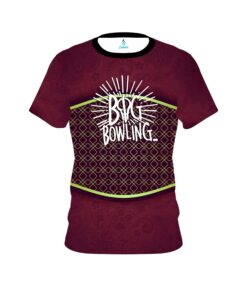 Big Bowling Maroon Barricade CoolWick Bowling Jersey