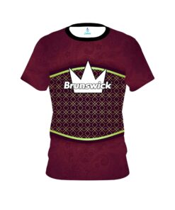 Brunswick Maroon Barricade CoolWick Bowling Jersey