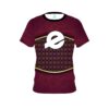 Ebonite Maroon Barricade CoolWick Bowling Jersey