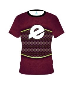 Ebonite Maroon Barricade CoolWick Bowling Jersey