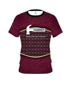 Hammer Maroon Barricade CoolWick Bowling Jersey