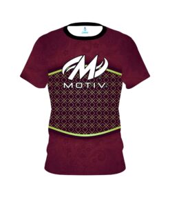 Motiv Maroon Barricade CoolWick Bowling Jersey