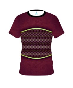 Plain Maroon Barricade CoolWick Bowling Jersey