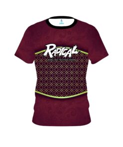 Radical Maroon Barricade CoolWick Bowling Jersey