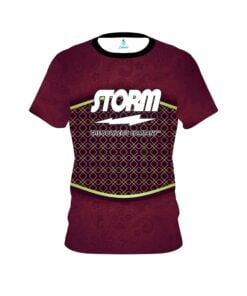 Storm Maroon Barricade CoolWick Bowling Jersey