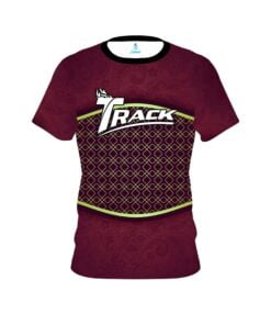 Track Maroon Barricade CoolWick Bowling Jersey