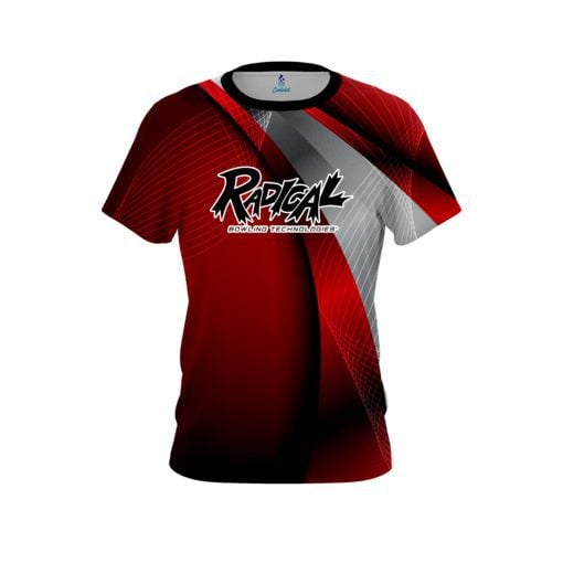Radical Red Oblique CoolWick Bowling Jersey