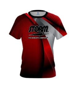 Storm Red Oblique CoolWick Bowling Jersey