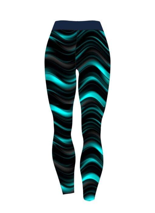 Turqouise Waverly CoolWick Leggings - Image 2