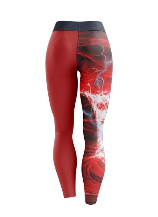 Electric Red Tornado CoolWick Leggings - Image 2